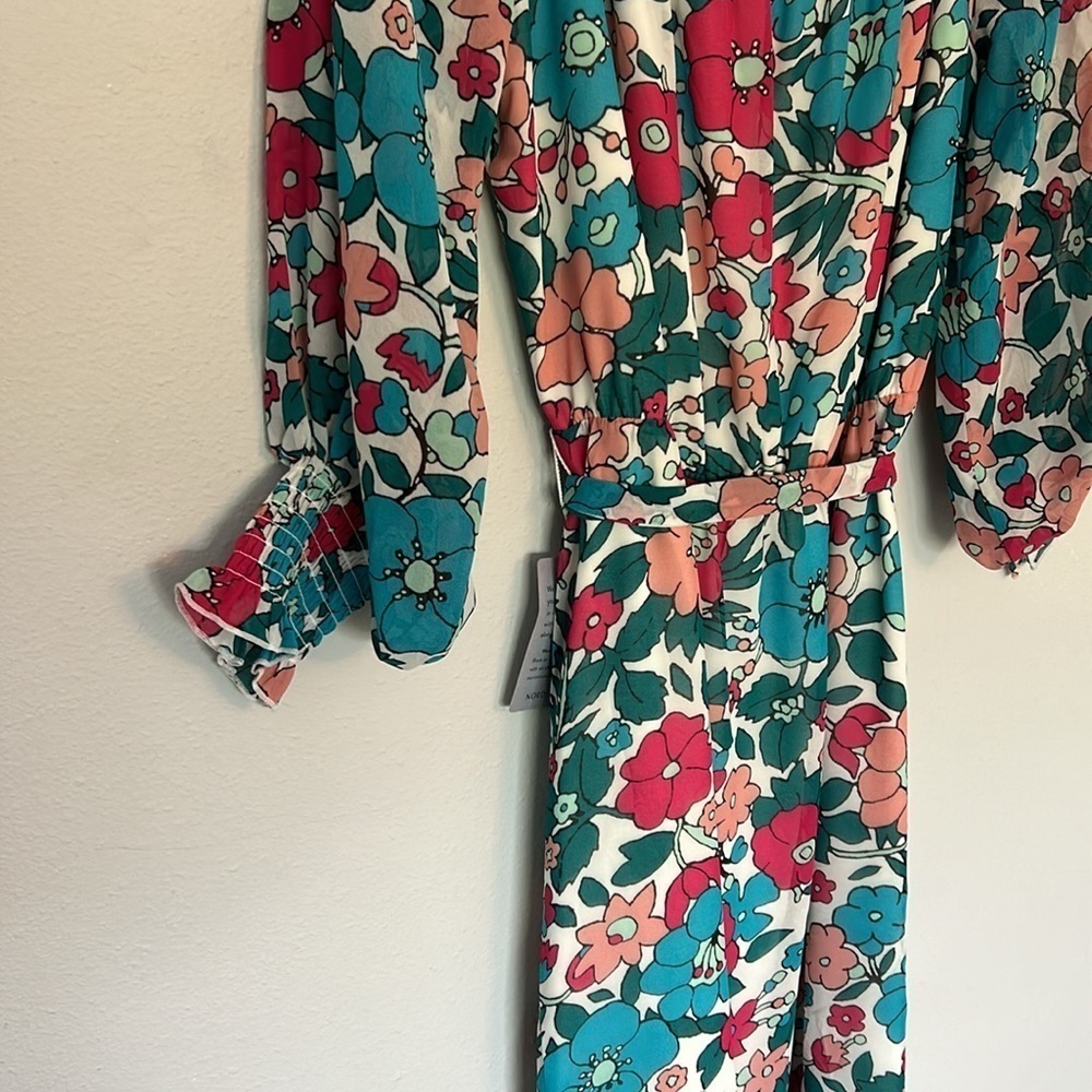 NWT Charles Henry Floral off shoulder maxi dress. Womens size medium. - Picture 5 of 8
